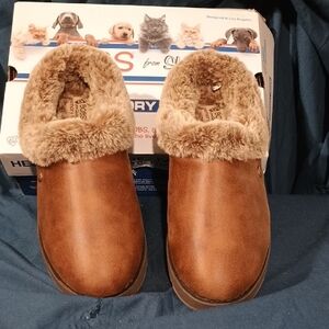 Bobs Sketchers Cozy Brown Faux Fur Lined Women's Slippers